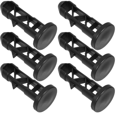 BIUDECO 6pcs Plastic Trash Can Lid Hinge Pins Bin Cover Plugs 240l Wheelie Bin Accessories Garbage Can Shafts Link Latches for Industrial Waste Management