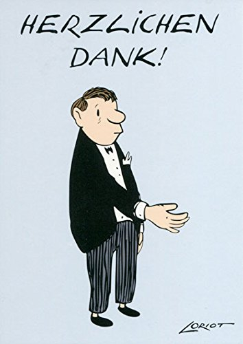 Inkognito Postkarte A6 • 037 ''Herzlichen Dank Künstler: Loriot