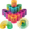 LISOPO 24 Stück Mitgebsel Kindergeburtstag gastgeschenke kleine Geschenke für Kinder Regenbogenspirale Springs Magic Rainbow Puzzle Lernspielzeug