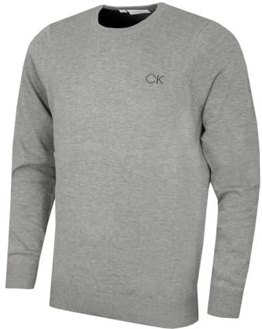 Calvin Klein Mens 2026 Durable Comfort Crew Neck Tour Golf Sweater