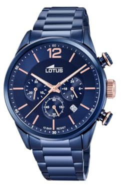 Lotus HerrenArmbanduhr Chronograph Quarz Edelstahl 18680/2