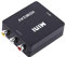 Mini Composite Mini HDMI2AV Digital HDMI RCA to AV Video Converter Adapter 720p/1080p (black)