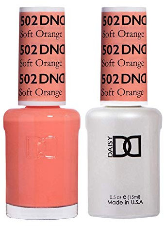 DND Duo Gel & Nail Polish Set - Soft Orange 502-2x15ml