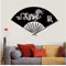Vinyl Wandtattoo Hand Fan Asian Dragon Orientalische Kunst Wandaufkleber Chinesische Zeichen Wandkunst Wandbild Home Decoration Geschenk 69X42Cm