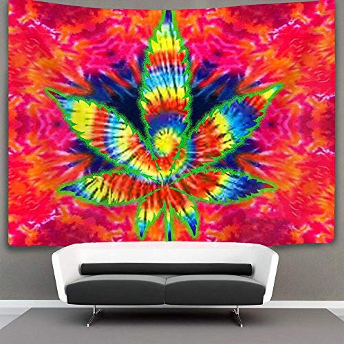 WAXB Tapiz De Pared Hippie para Decoración del Hogar Tapete De Picnic, Toalla De Playa, Cortina, Mantel, Dormitorio, Habitación, Decoración del Hogar, Regalo, 51 X 59 Pulgadas