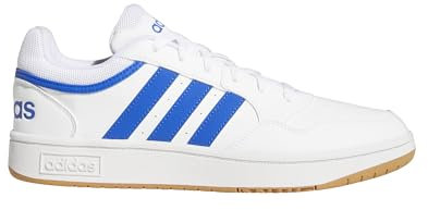 Adidas Men's Hoops 3.0 Basketball Shoe, White/Team Royal Blue/Gum, 13
