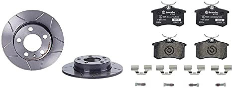 Brembo 08.7165.75 Hintere Bremsscheibe, Anzahl 2 & P 85 020X Bremsbelag