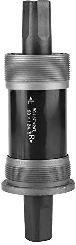 Movimento Centrale per Bicicletta 118120122,5 124,5 127,5 Mm ASSE con Foro Quadrato in Acciaio per Manovella con Albero Conico Quadrato(68X124.5L)