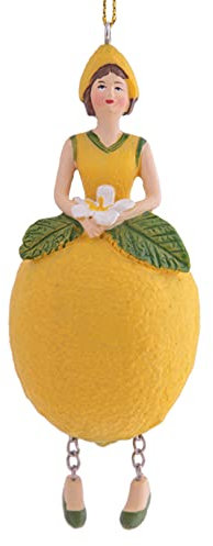 Blumenmädchen Figur Zitrone Skulptur zum Hängen Flower Fairy Figur Dekofigur - Rosemarie Schulz Heidelberg