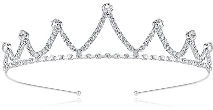 Lovelyshop Tiara für Mädchen, königliches Strass-Diadem für Geburtstag, Prinzessinnen-Party
