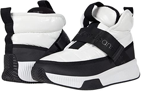Calvin Klein Damen Mabon Sneaker, Weiß/Schwarz 140, 40 EU