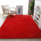 Lifup Teppich Shaggy Anti Rutsch Pflegeleicht, Rechteck Langflor Teppich für Wohnzimmer Schlafzimmer Kinderzimmer Rot 100 x 160 cm
