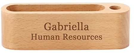 Faletony Personalisierte Visitenkartenhalter aus Holz,Visitenkarten Display Ständer Business Visitenkartenständer für Schreibtische, Bürogeschenk für Chef,Mann Papa Ehemann Geburtstagsgeschenk