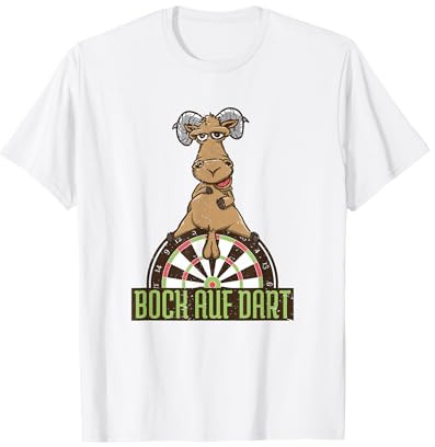 Dartspieler Darten Dartpfeile Dartscheibe Bock auf Dart T-Shirt