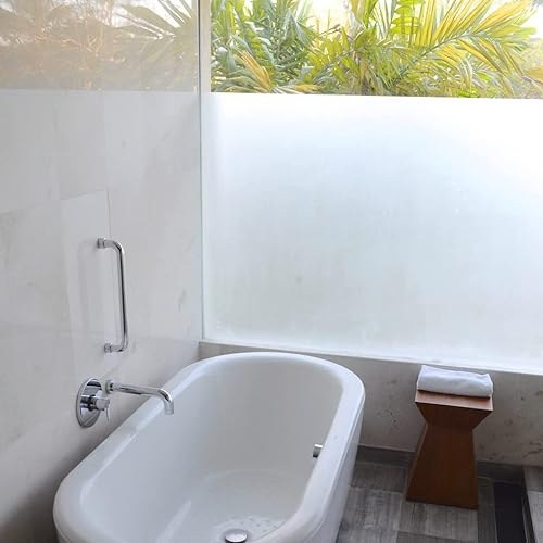Milchglasfolie Premium weiß matt (2 Jahre GARANTIE) Fensterfolie Blickdicht Sichtschutzfolie Fenster Selbstklebend (76cm x Meterware)