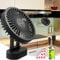 Leiorio Ventilatore Portatile USB, Ventilatore Batteria Ricaricabile con 3600 mAh, Ventilatore da Tavolo Silenzioso con Magnete, Ventilatore da Parete per la casa, l'ufficio, la cucina, l'auto