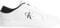 Calvin Klein Sneaker con suela cupsole Hombre de piel, Blanco (Bright White/Black), 45