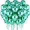PuretéavHom 60 Stück Luftballons Grün Helium Ballons 12 Zoll Luftballon Latexballons Metallic Luftballons für Geburtstagsdeko Babyparty Hochzeit Taufe Deko Partydeko