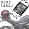 Filet pour Casque Moto，Filet Moto avec 4 Crochets丨Filet Araignée Moto pour Vélo Moto Fixer Casque Moto Filet Etc (Noir)