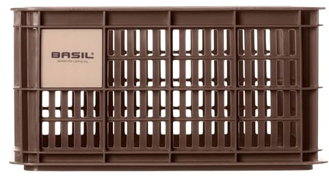 Basil Front Basket Crate S Plastic, Kapazität: 17,5 l U.a. passend für V.R.-Transportträger, geeignet für MIK, Racktime, I-Rack