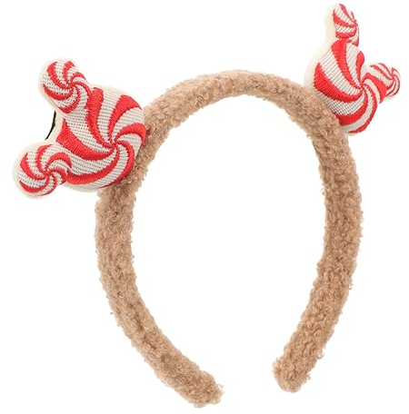 Amosfun Frauen Cosplay Hut Lustige Süßes Weihnachtsstirnband Sterne Stirnbänder Weihnachtskopfschmuck Zuckerstangen-Stirnband Haarreifen Für Den Urlaub Windmühle Mädchen Plastik Schüttgut
