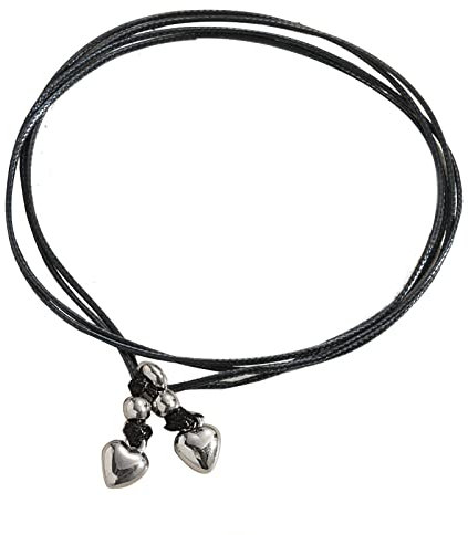 Hyclam Leather Ankle Bracelet for Women Heart Flower Star Moon Leather Rope Anklet Beach Foot Jewelry Gift for Gifrls Mom