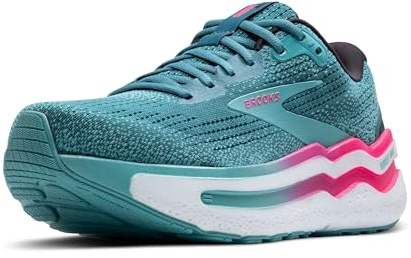 Brooks Damen Ghost Max 2 Women Sneaker, Storm Blue/Knockout Pink/Aqua, 39 EU