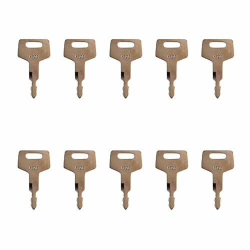 SagaSave Lot de 10 interrupteurs d'allumage pour pelleteuse H806 17001-00019 - Clé pour Takeuchi