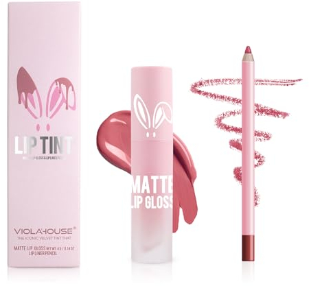 VIOLA HOUSE Lipstick Lip Liner Set, Lápiz de Labios Líquido Mate, Perfilador de Labios Resistente al Agua y No se Desvanece, Brillo de Labios Nude Lip Liner. (7)