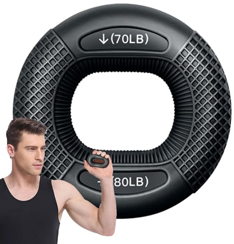 Handgriffstärke-Ringe, Silikon-Handgriffring, Finger-Krafttrainings-Übungsringe Mit 2 Widerstandsstufen, Krafttrainings-Armgriffe Für Klettern, Rehabilitationstraining, Zuhause Und Büro
