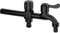 SXWYLZ Rubinetto Doppio da Giardino Esterno Rubinetto Doppia Uscita G1/2 Rubinetto Giardino A Parete In Acciaio Inossidabile 200Mm Rubinetti Lavandino,Nero