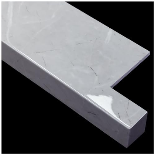 LXLZYXSF Fensterbank Graue Fensterbankverkleidung/Nosing Covering, Fensterbankschutz/Ersatzbrett - Imitation Marmor Style, Abdeckung Der Fensterbänke(70cmx35cm (27 1/2 x 13 3/4))