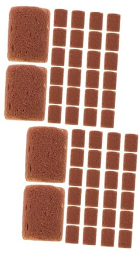 FONDOTIN 2 Sätze Kindergartenblock Pflanzenaufzucht Gartenpflanzen Garden Plants Klare Töpfe Zimmerpflanzen Pflanzendünger Bodenblock Blumenerde Blöcke Torf-Matrix-Block 100 Stück * 2