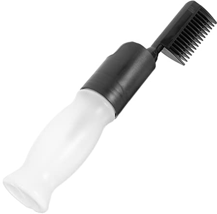 DEARMAMY Wurzelkamm Applikatorflasche Haarfärbeflasche Aus Sicherem Material Mit Weichem Kamm Zum Gleichmäßigen Auftragen Für Haare Zuhause Und Friseursalon