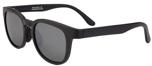 BUNVICK Lunettes de Soleil en Verre Véritable Polarisé Haute Définition Pour Hommes et Femmes, Design Italien, anti-reflets, UV400, lentilles en Verre Véritable Corning(4502 Rome Mercury)