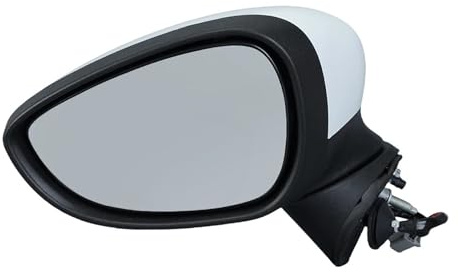 Gruppo specchietto retrovisore esterno Per Ford Per Fiesta Per MK7 2013-2017 Specchietto Retrovisore Laterale Riscaldato Bianco A 10 Fori Con Jack E 6 Fili MANUALERETROVISORE(1pc left)