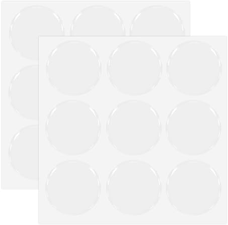 2-Inch Clear Epoxy Stickers - Epoxy Adhesive Seal Stickers for Pendants,Bottle 45 PCS
