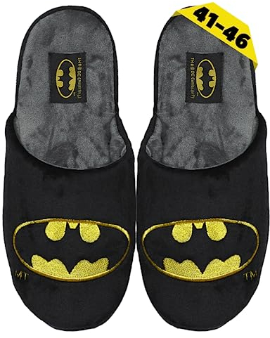 DC Comics The Batman Superman Ciabatte Uomo Idee Regalo Invernali Pantofole Casa Ciabatta 45/46 Pantofole Batman