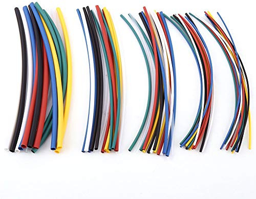 2:1 Halogen-freie Schrumpfschlauch Wrap Kabel Sleeve Kit Set, 70 Stück, 5 Größen, 7 Farben