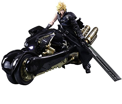 SQUARE ENIX Play Arts Kai Cloud Strife & Fenrir FINAL Fantasy VII Advent Children