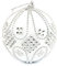 FeiliandaJJ Weihnachtskugel Weihnachtsdeko Strass Glitter Kugeln Weihnachtsbaum Ornament Dekoration Weihnachten Anhänger Party Home Schlafzimmer Deko 8CM (Weiß)