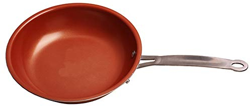 Red Copper Chef 360 Antihaft-Bratpfanne, doppelter Boden, für Induktionsherde, Aluminiumlegierung, rot, 9.4inch