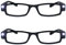 The Reading Glasses CompanyDie Lesebrille Unternehmen 2er-Pack Beleuchtet LED Nachtzeit Licht Leser Herren Damen Schwarz LL1-1 +1,50