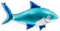 Folienballon Hai 92x48cm für Helium geeignet Luftballon Kindergeburtstag Schulanfang blau