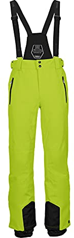Killtec Herren Funktionshose/Skihose mit abnehmbaren Trägern, Kantenschutz und Schneefang, Frühlingsgrün, XXL