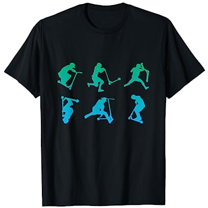 Scooter Stunt Tretroller Skater Roller Cooles Vintage T-Shirt