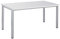 Bürotisch Schreibtisch Besprechungstisch graues Tischgestell quadratische Beine | PC-Tisch Arbeitstisch Konferenztisch Computertisch Homeoffice-Tisch Businesstisch, Weiß, 180 x 80 x 77,5 cm