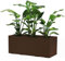 Euro 3 Plast Kebe Kiste aus recyceltem Kunststoff mit integrierter Wasserreserve, 100 cm, Farbe Rost
