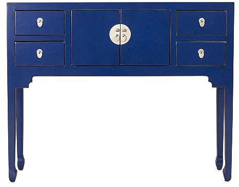 Fine Asianliving Chinesische Konsolentisch Orientalische Möbel Beistelltisch Wandtisch Dekotisch Konsole Telefontisch Tischchen Sofatisch aus Holz Kaffeetisch Couchtisch Sidetable China