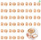 Buchstabenperlen 52 Stück 12x12mm Holzperlen A-Z Alphabet Spacer Würfel Buchstabenperlen zum Auffädeln Natur Holzperlen zum Basteln für Namen Armband Halskette Haarband (4mm Loch)